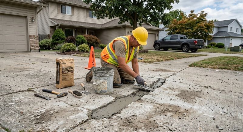 Cement Driveway Repair in West Des Moines, IA