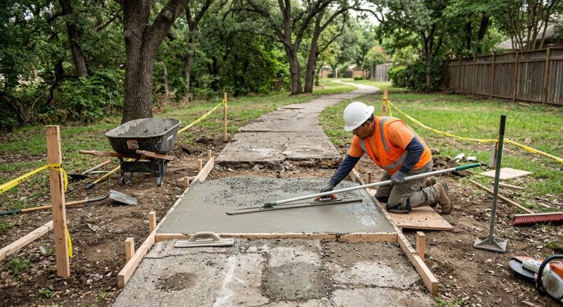 Concrete Pathway Repair in Des Moines, IA