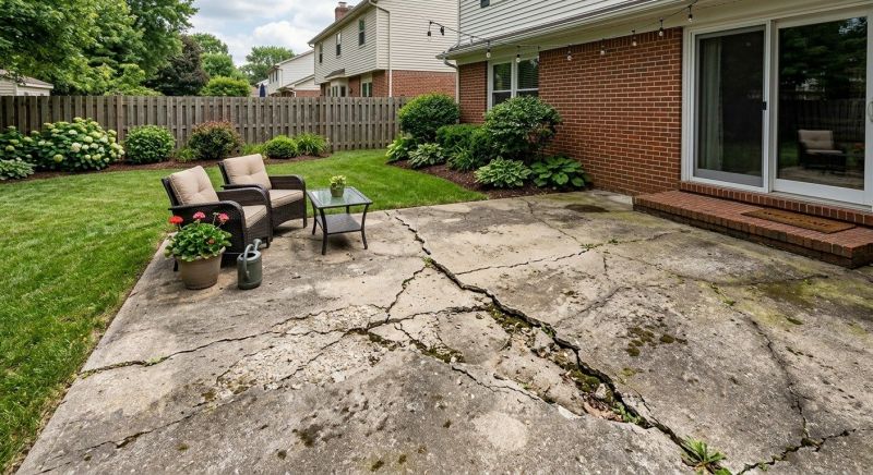 Concrete Patio Repair in West Des Moines, IA