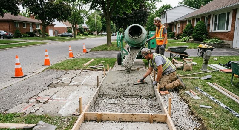 Concrete Sidewalk Repair in Des Moines, IA