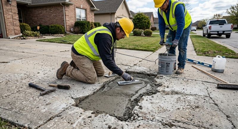 Cracked Slab Repair in Des Moines, IA