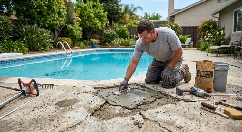 Pool Slab Repair in Des Moines, IA